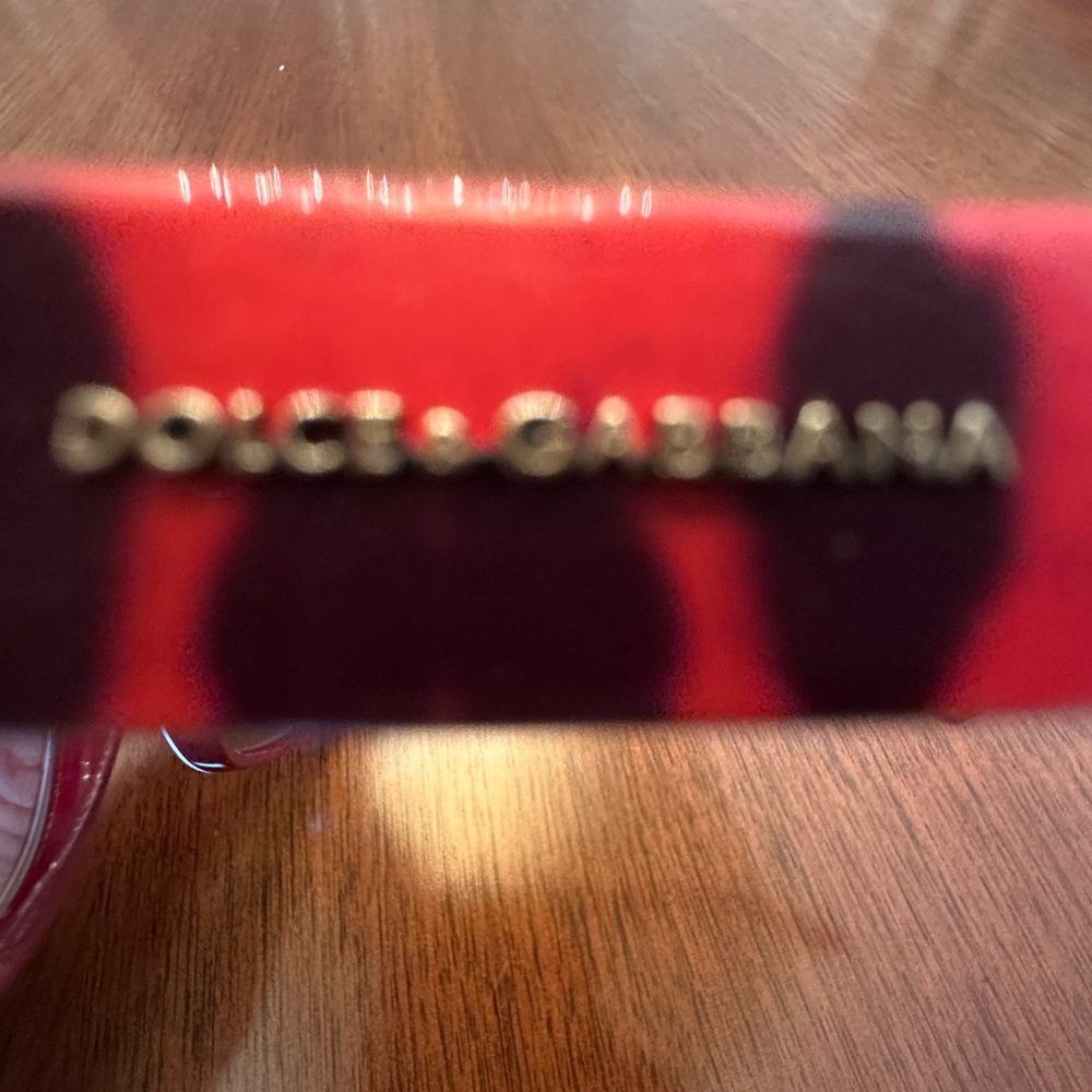 Dolce & Gabbana Red & Black Leopard Oversized Sunglasses – DG Designer Shades - Picture 7 of 10
